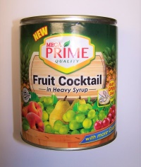 FRUIT COCKTAIL IN HEAVY SYRUP 850G MEGA PRIME QUALITY